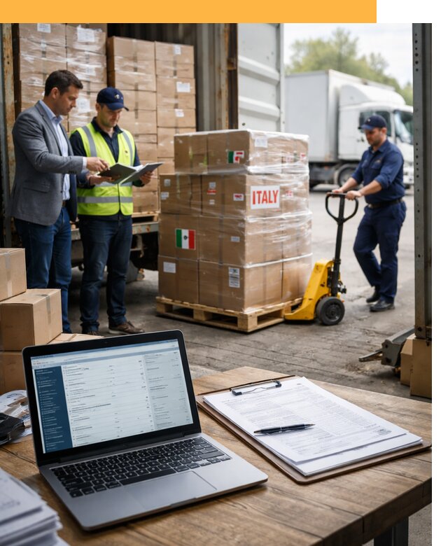 Доставка грузов из Италии: морские и авиаперевозки от 19229