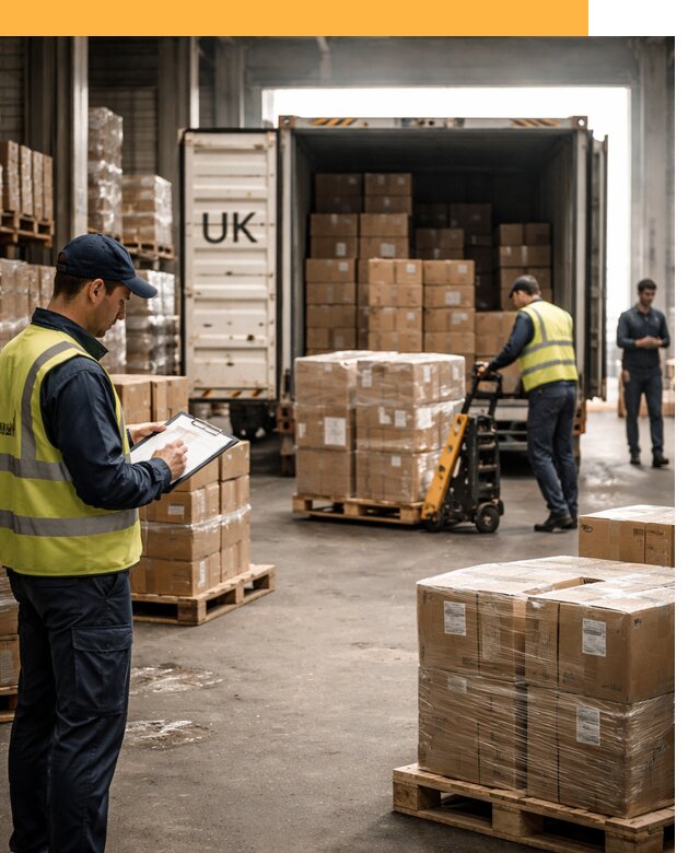 Доставка грузов из Великобритании с таможенным оформлением от 13354