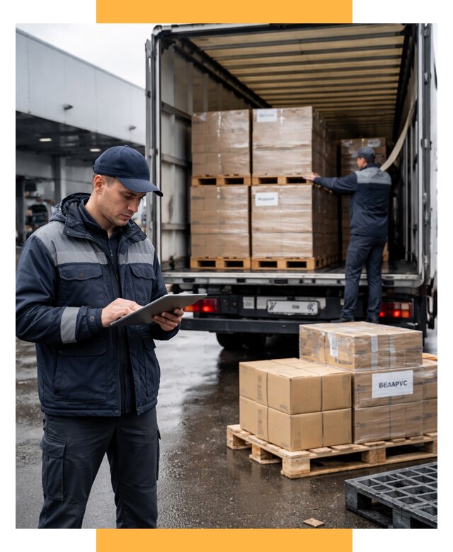 Доставка грузов из Беларуси от 16025 р. логистика СетСервис-Взн