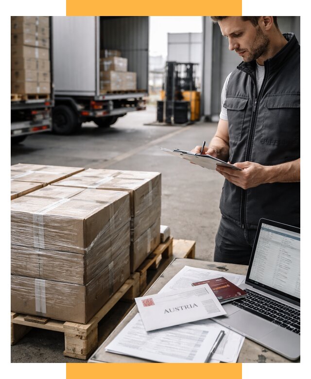 Доставка в Австрию от 69440 р. Логистика и экспорт СетСервис-Взн