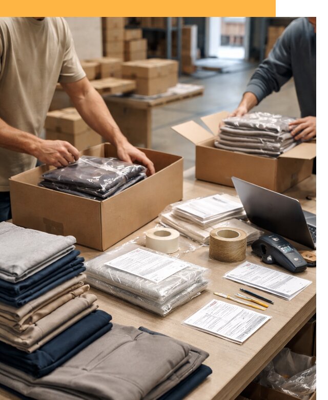 Перевозка одежды по миру от 8012 руб. с таможенным оформлением