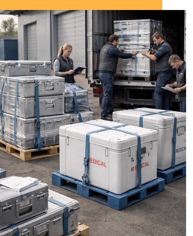 Перевозка медицинского оборудования по всему миру от 16025 руб