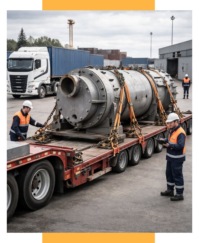Перевозка тяжеловесных грузов под ключ от 160245 р. | СетСервис-Взн